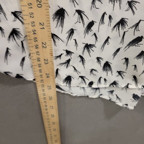 Loft Sleeveless Tank Top Blouse Women’s Small Flying Bird Pocket Office Business - Picture 7 of 7